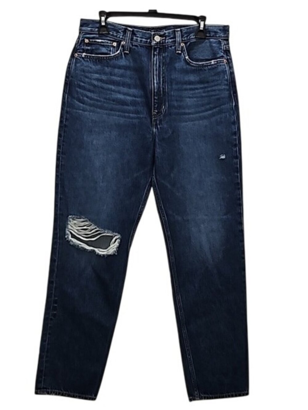 etica Finn Slim Straight Distressed Denim Jean Size 30 Women's New Blue